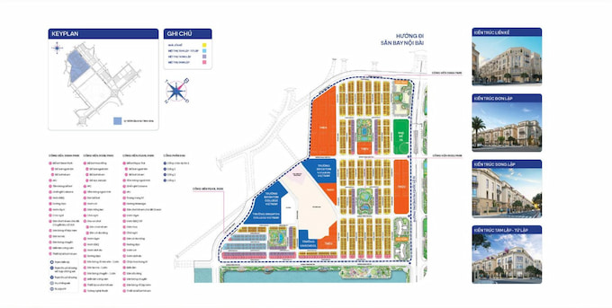 Mặt bằng phân khu Tinh Hoa tại dự án Vinhomes Global Gate