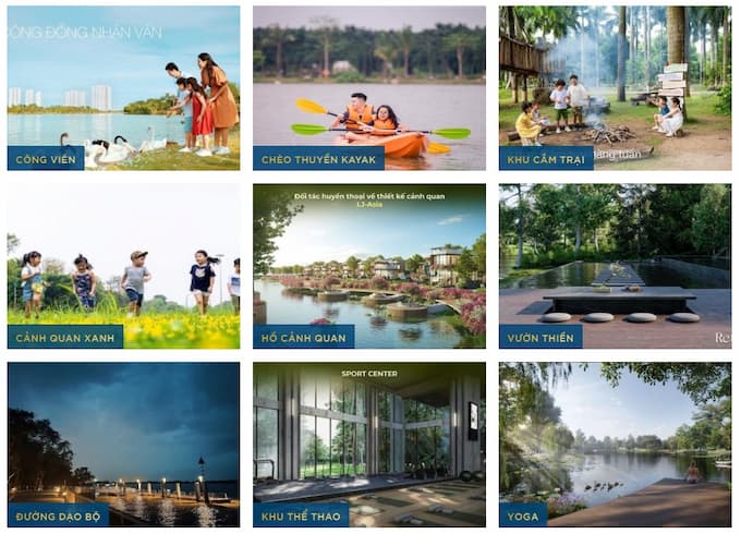 Mặt bằng tiện ích dự án Ecopark Long An